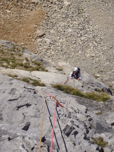 Aiguille de la Nova 015a.jpg - Je rejoins Mich dans L2